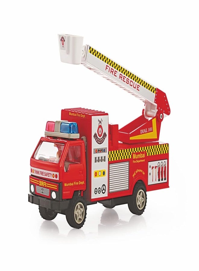 Toyscape Fire Brigade | Pull Back Fire Truck Toy For Kids 3+, Multicolor - Image 1